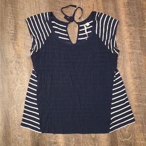 ☀️3/$24☀️ Navy striped Blouse